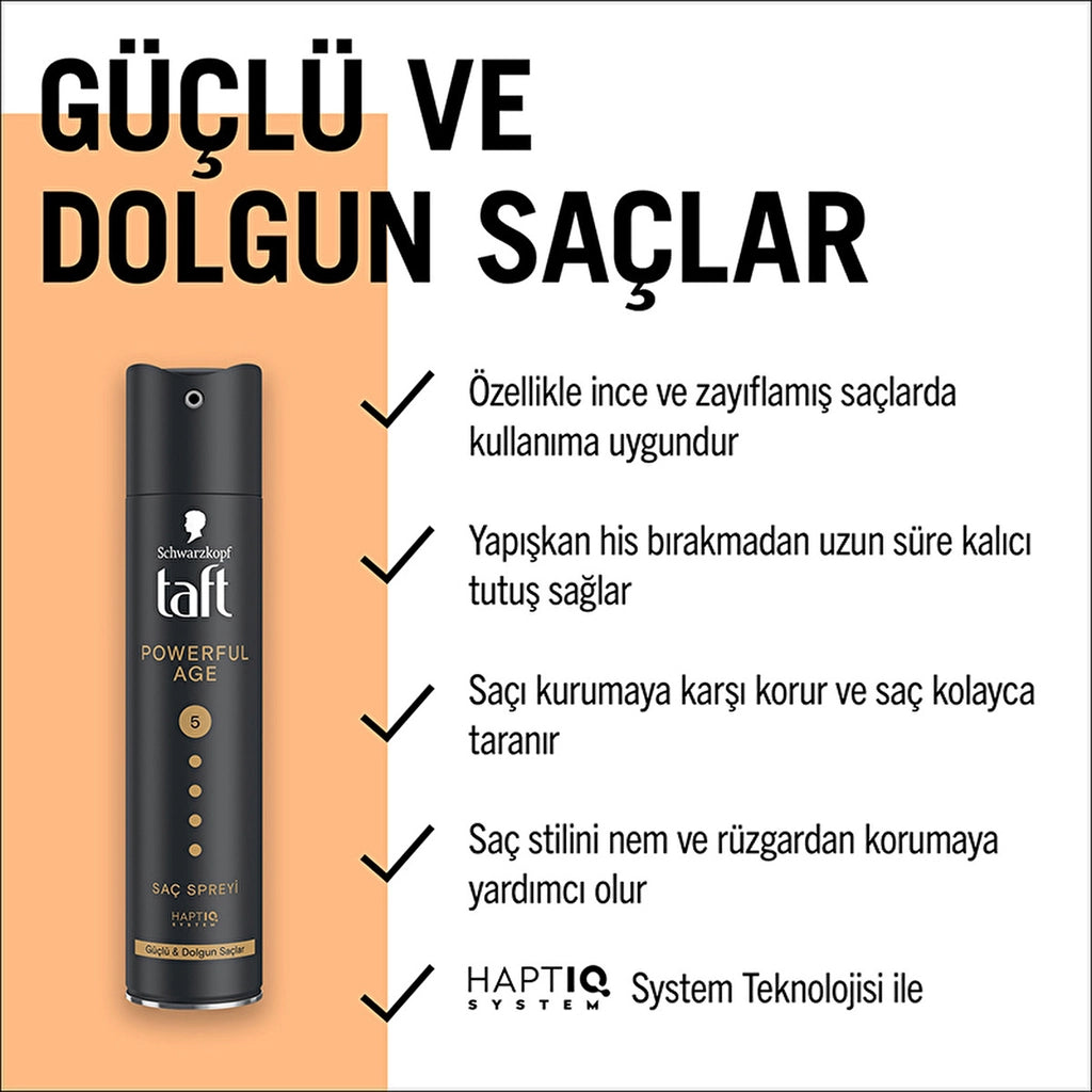 Taft Powerful Age Hair Spray 250 ml