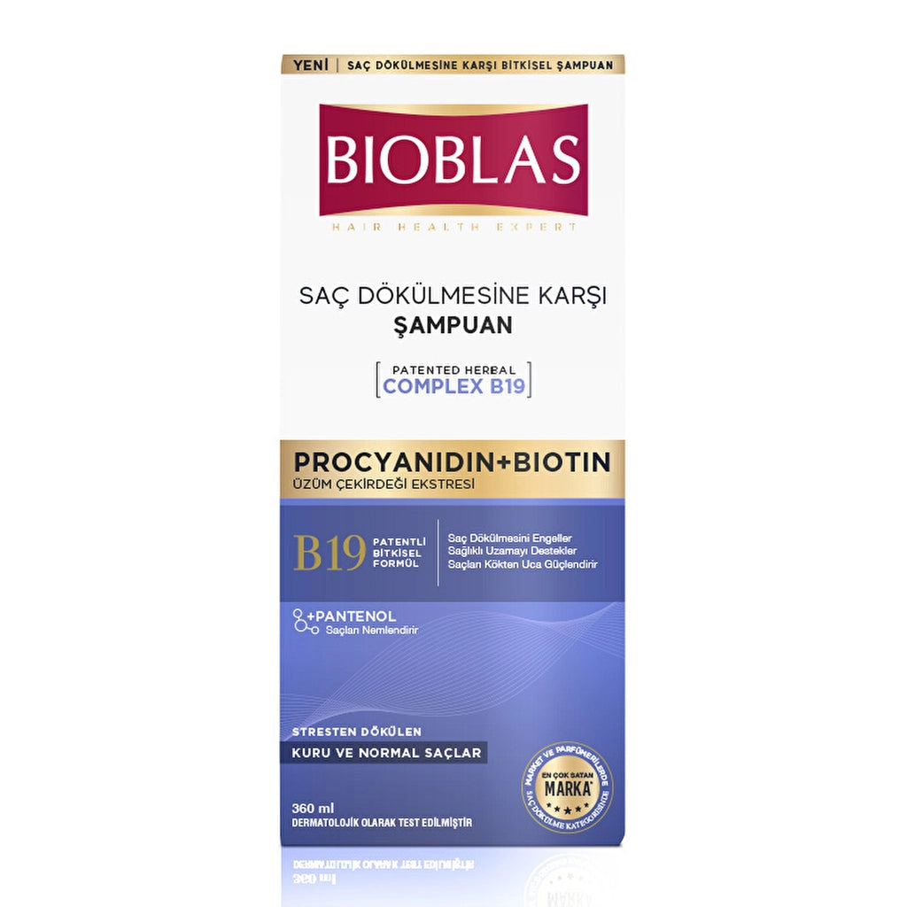 Bioblas Procyanidin Anti-Stress Shampoo Against Hair Loss 360 ml