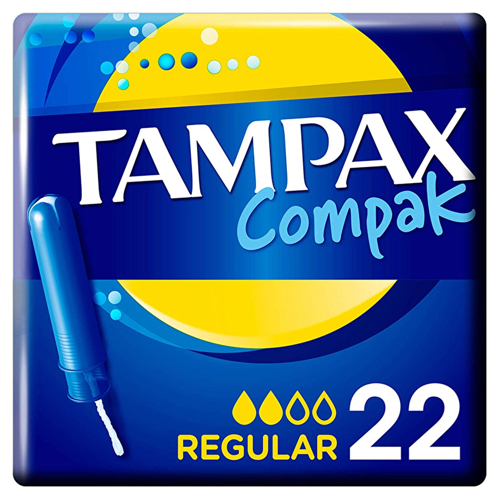 Tampax Compak Regular Tampons with Applicator 22 Pieces
