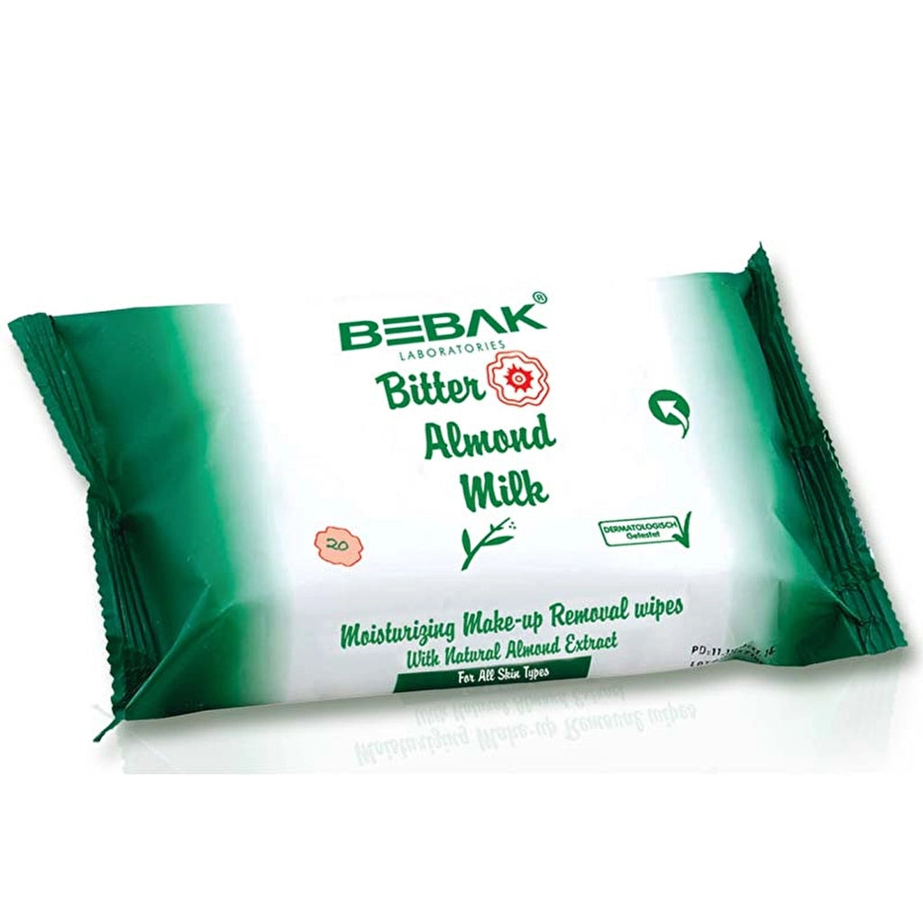 Bebak Bitter Almond Milk Makeup Remover Wipes 20pcs
