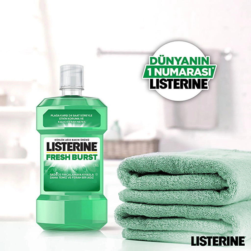 Listerine Fresh Burst Fresh Mint Mouthwash 500 ml