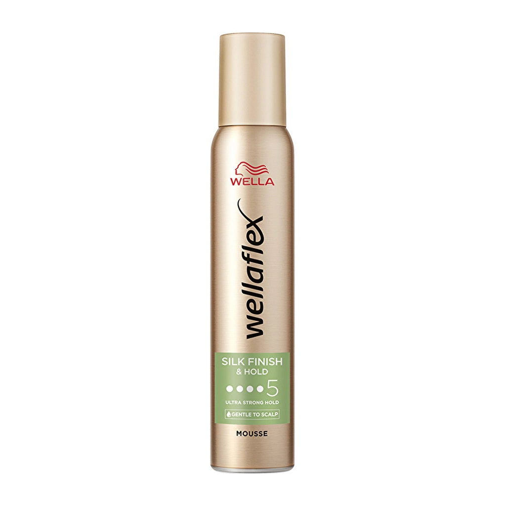 Wella Wellaflex Silk Finish & Hold Hair Mousse Providing Silky Finish and Hold Ultra Strong Hold 200 ml - 5/5 Hold