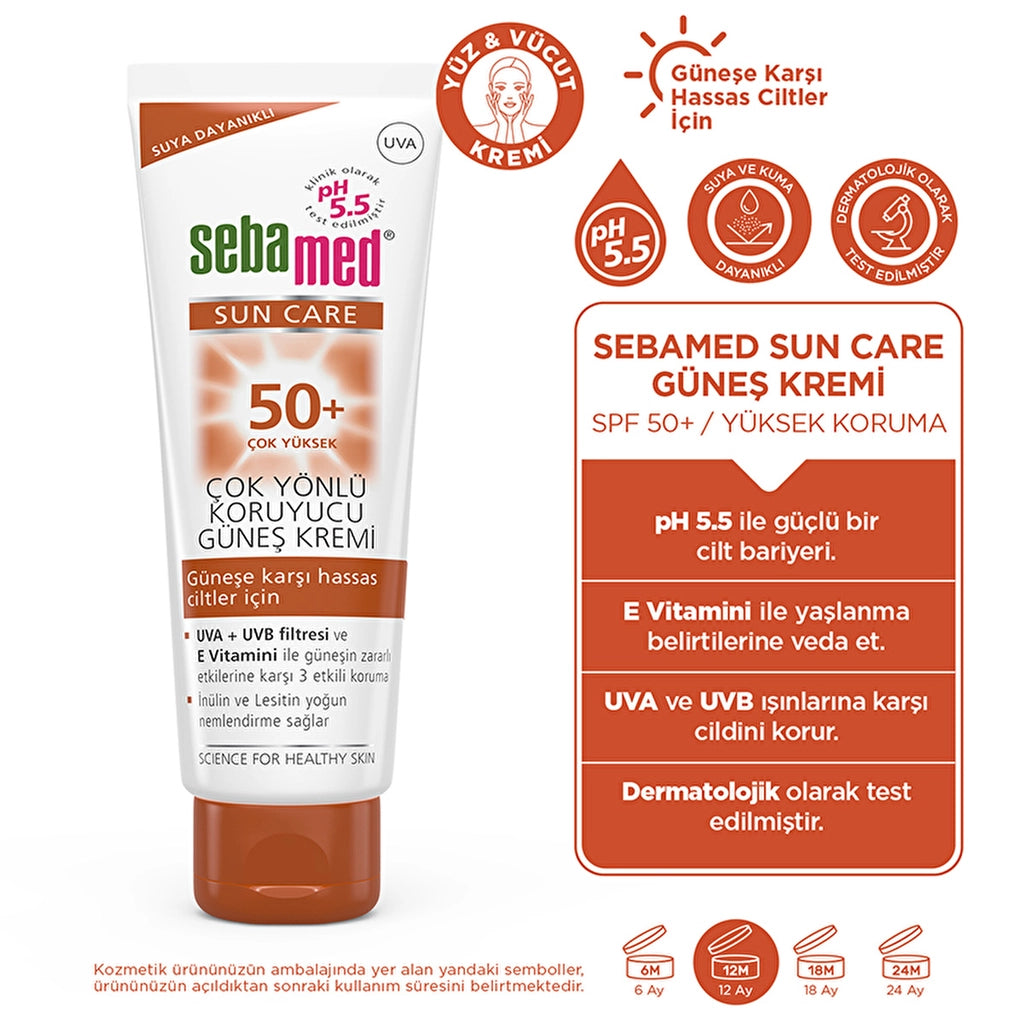 Sebamed Sun Care Waterproof SPF 50+ Versatile Protective Sun Cream 75 ml