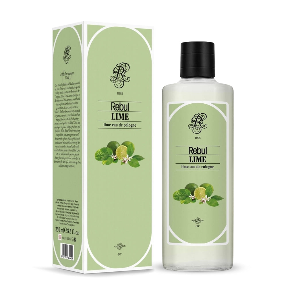 Rebul Lime EDC Cologne Glass Bottle 250 ml
