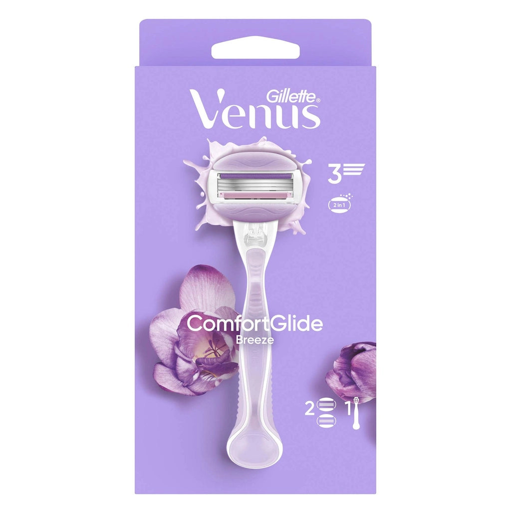 Gillette Venus ComfortGlide Breeze Shaver + 1 Spare Razor Blade