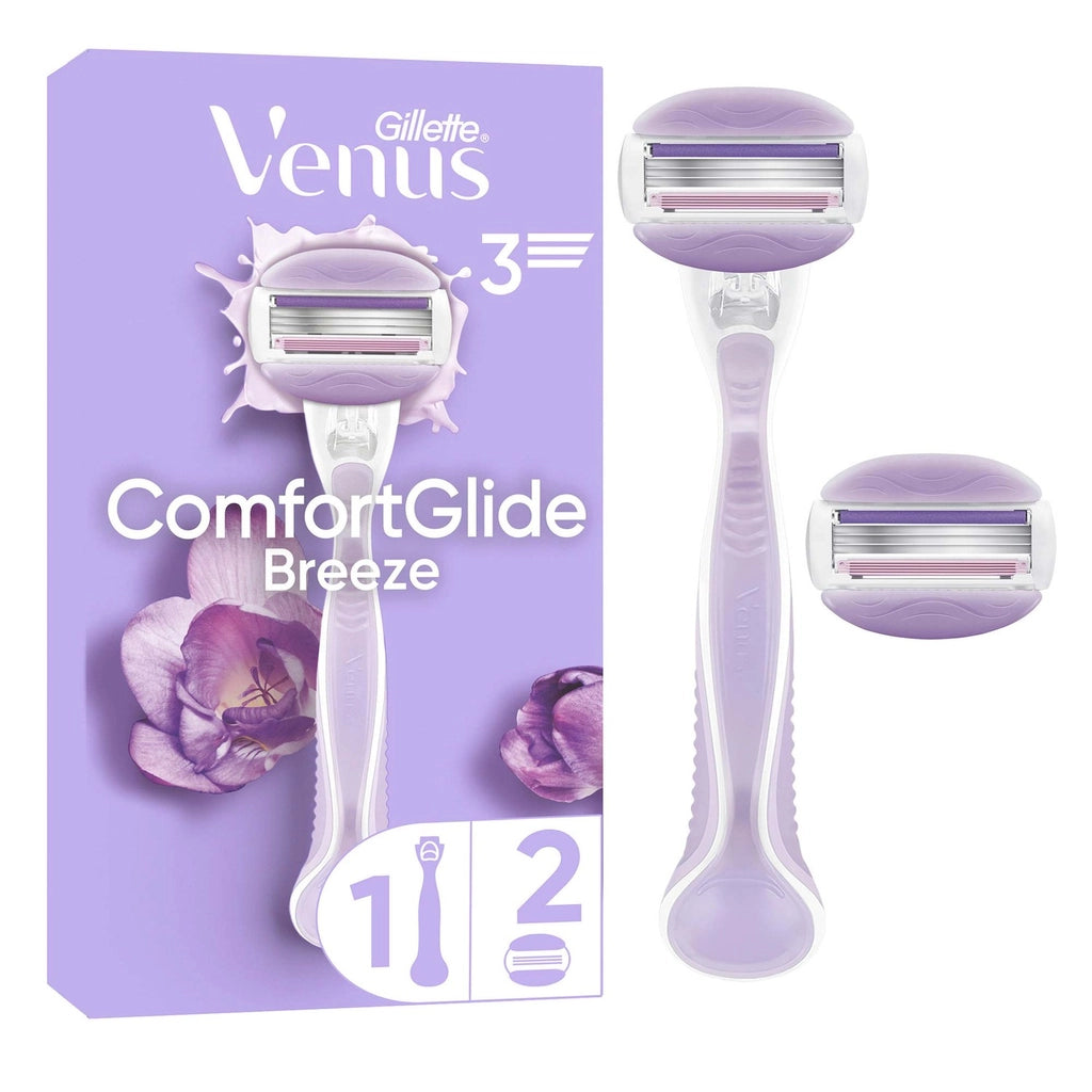 Gillette Venus ComfortGlide Breeze Shaver + 1 Spare Razor Blade