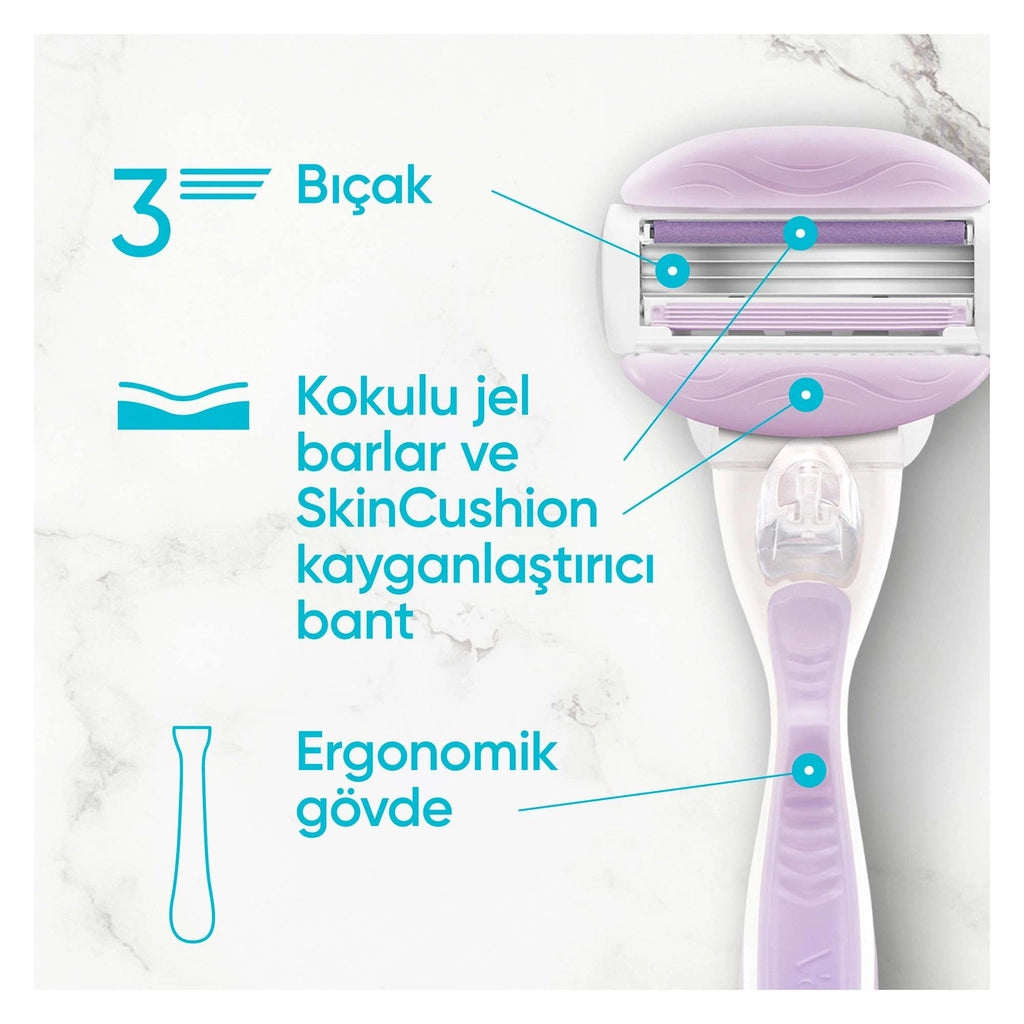 Gillette Venus ComfortGlide Breeze Shaver + 1 Spare Razor Blade