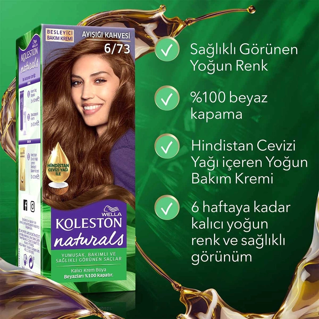 Wella Koleston Naturals Hair Dye 6/73 Moonlight Brown