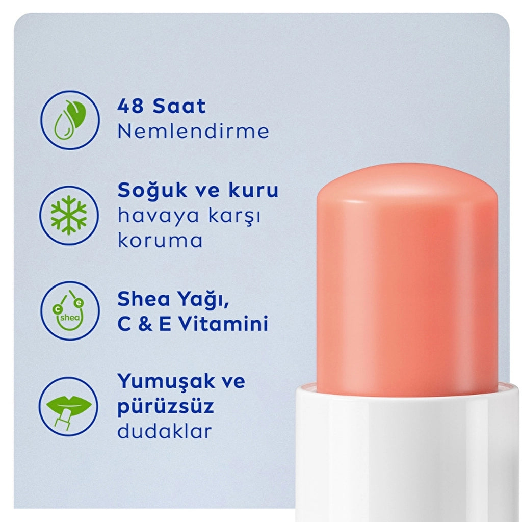 Nivea Peach Lip Care Cream 4.8 gr