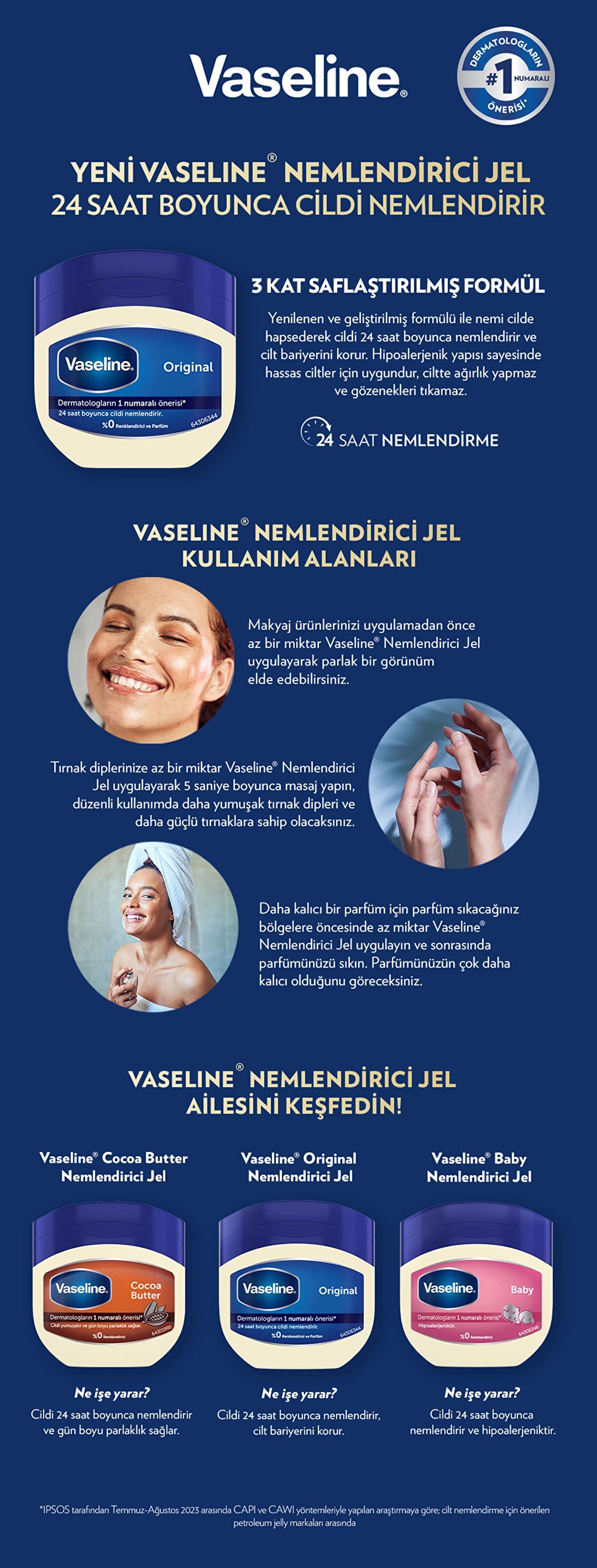 Vaseline Moisturizing Gel Original 100 ml