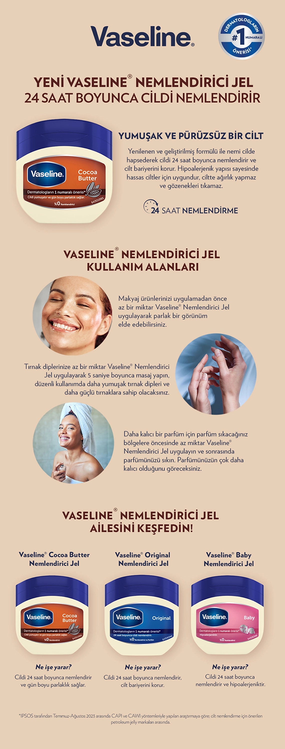 Vaseline Moisturizing Gel Cocoa Butter 100 ml