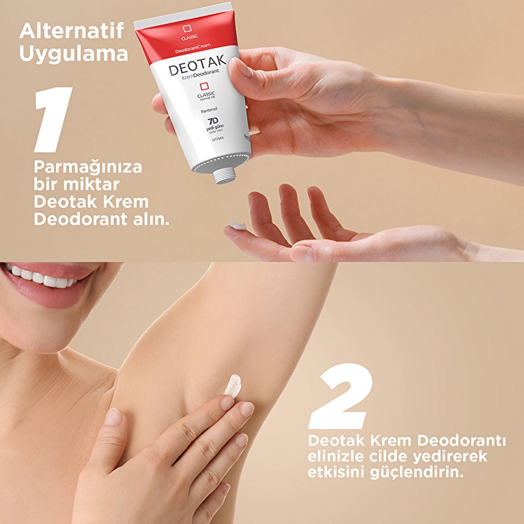 Deotak Unisex Cream Deodorant Classic 35 ml