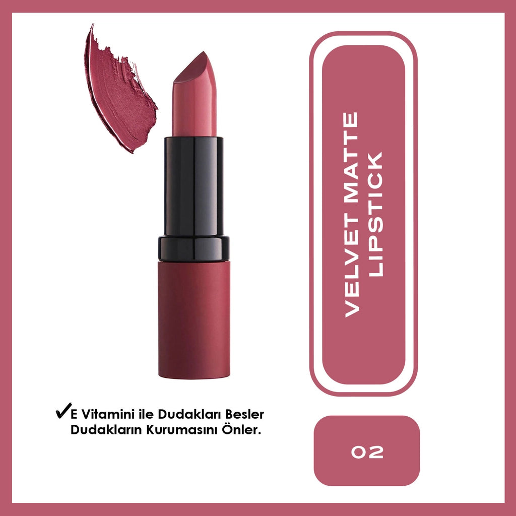 Golden Rose Velvet Matte Lipstick Lipstick No:12