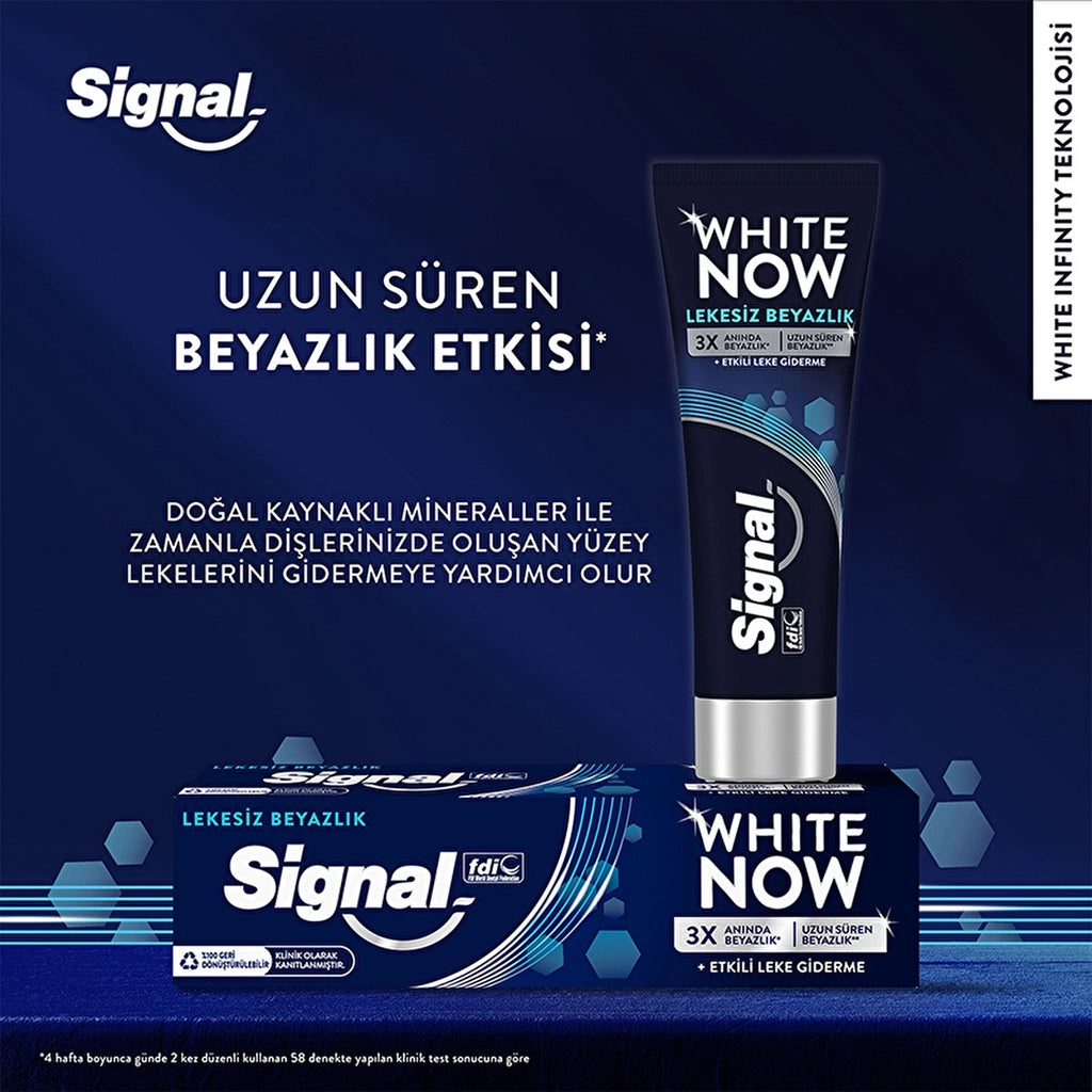 Signal White Now Spotless Whiteness Instant Whitening Anti-Stain Toothpaste 75 ml