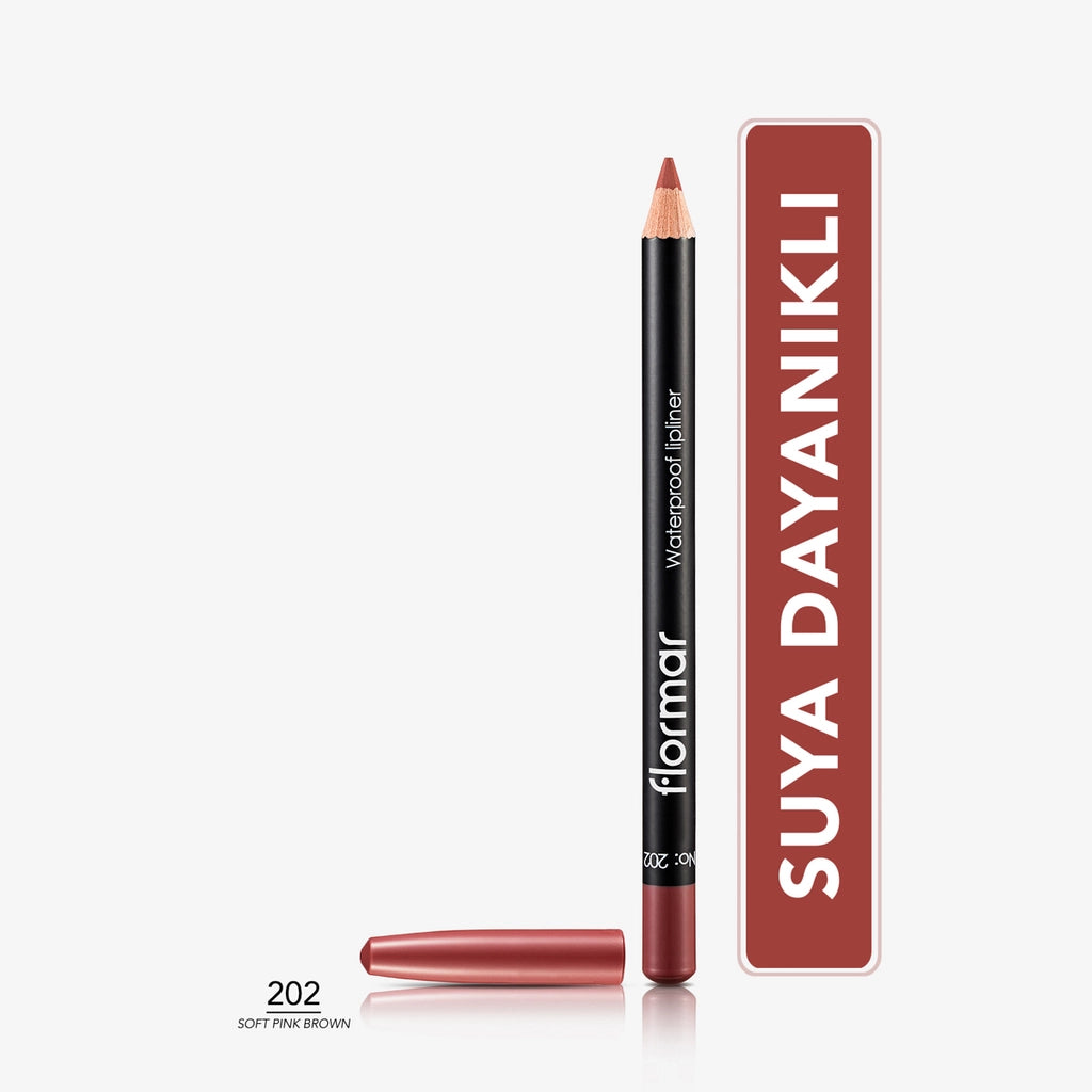 Flormar Waterproof and Intensely Pigmented Matte Lip Pencil 244 Chocolate Fondue