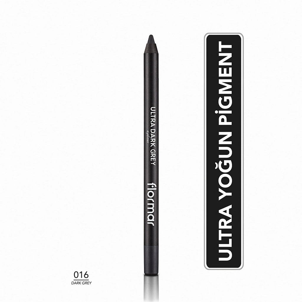 Flormar Ultra Intense Pigmented and Soft Tip Matte Eye Pencil 001 Jet Black