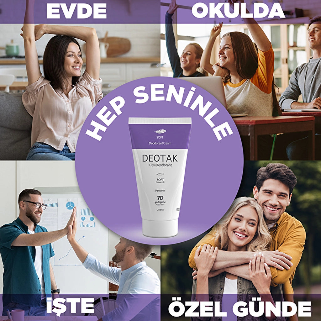 Deotak Unisex Cream Deodorant Soft 35 ml