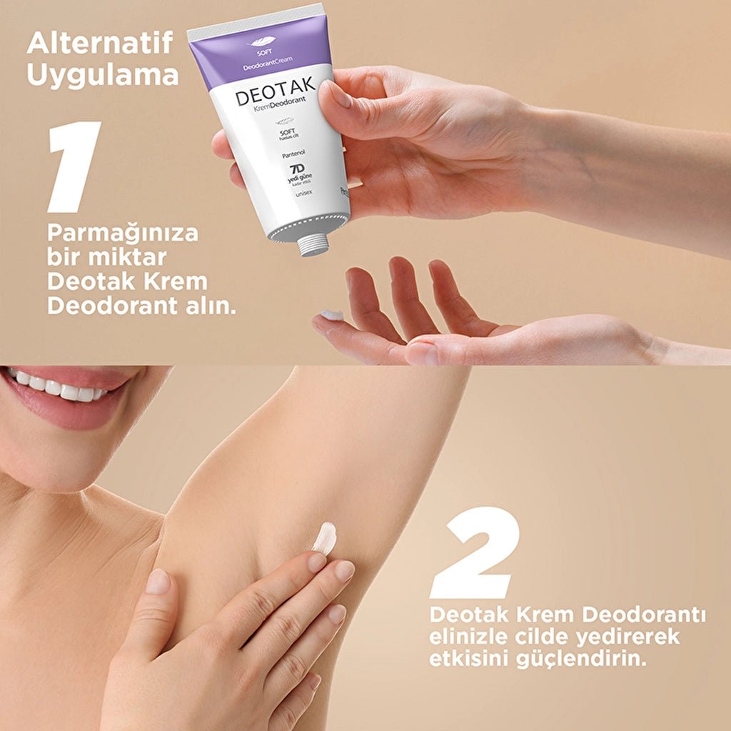 Deotak Unisex Cream Deodorant Soft 35 ml
