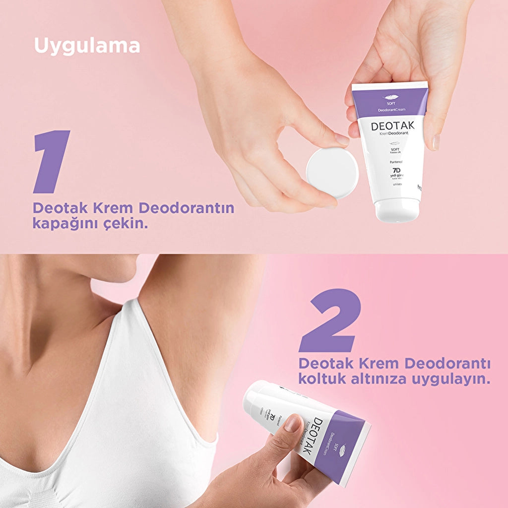 Deotak Unisex Cream Deodorant Soft 35 ml