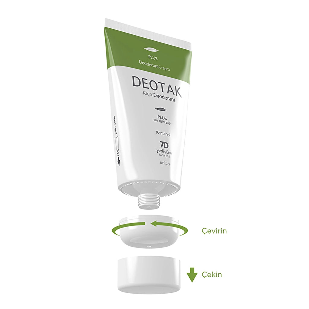 Deotak Unisex Cream Deodorant Plus 35 ml