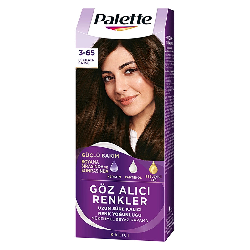 Palette Eye Catching Colors Hair Dye 3-65 Chocolate Brown