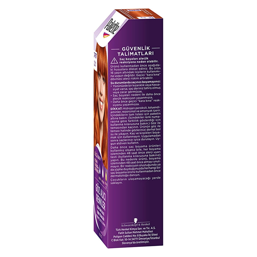 Palette Eye-Catching Colors Hair Dye 7-77 Intense Copper