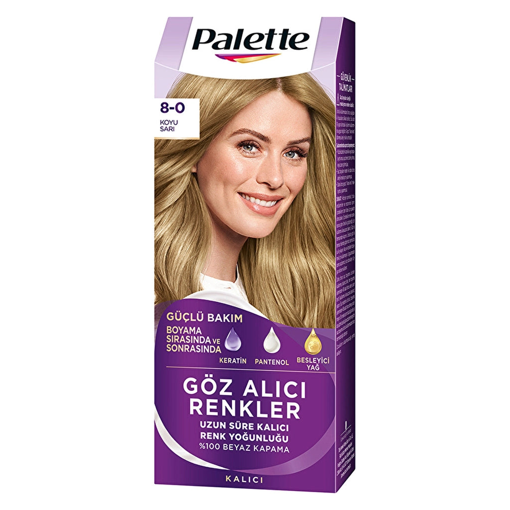 Palette Eye-Catching Colors Hair Dye 8-0 Dark Blonde