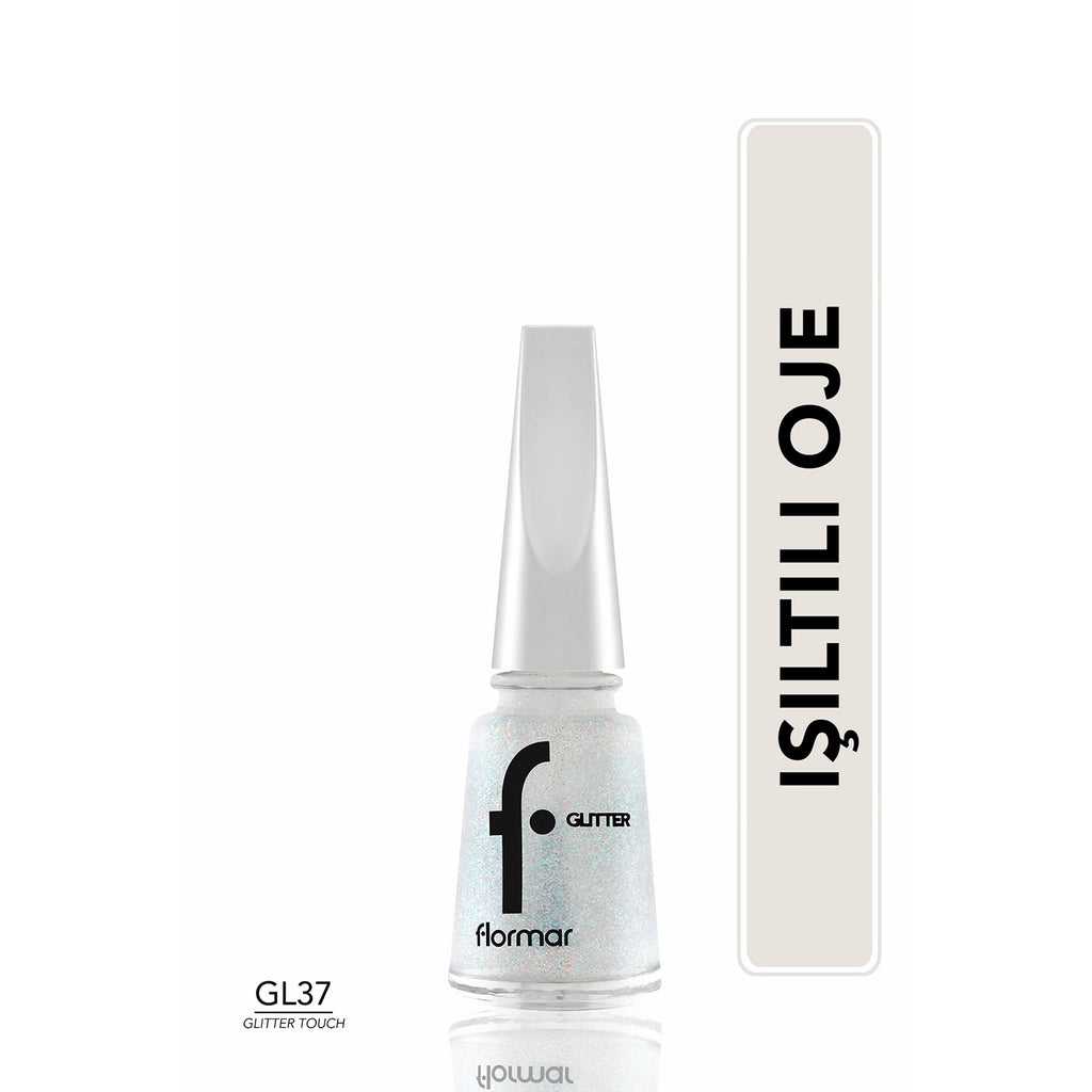 Flormar Glitter Translucent Glitter Nail Polish GL07 Sapphire Shine