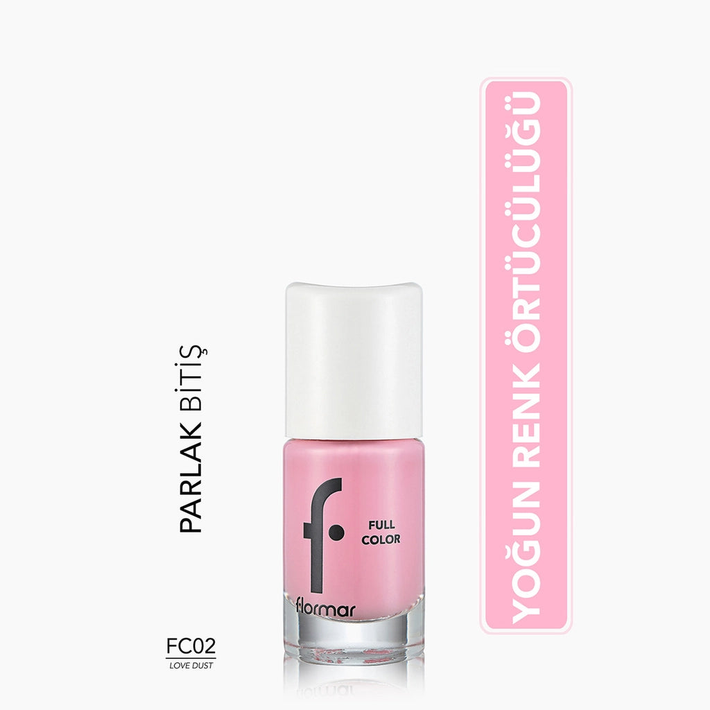 Flormar Full Color Extra Intense Pigmented Nail Polish FC04 Rose I Hold