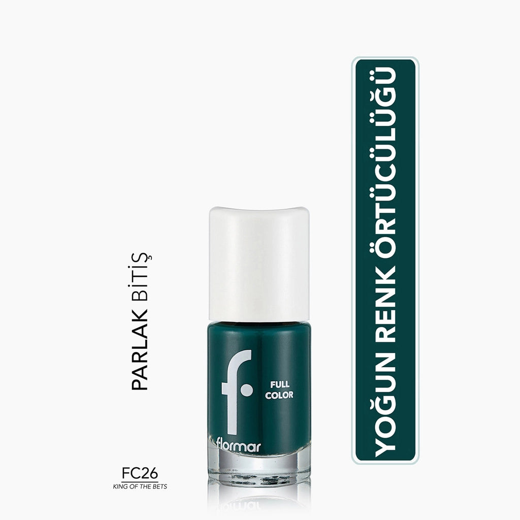 Flormar Full Color Extra Intense Pigmented Nail Polish FC04 Rose I Hold