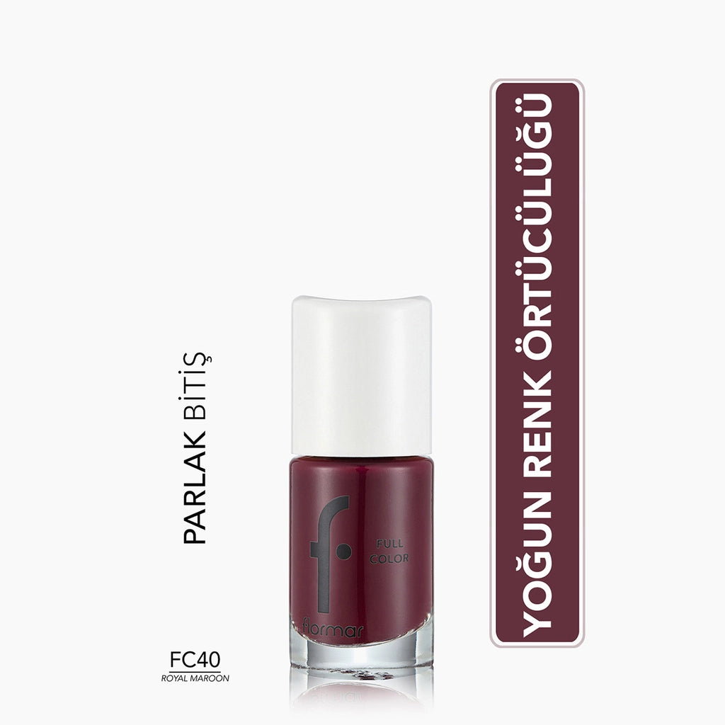 Flormar Full Color Extra Intense Pigmented Nail Polish FC04 Rose I Hold