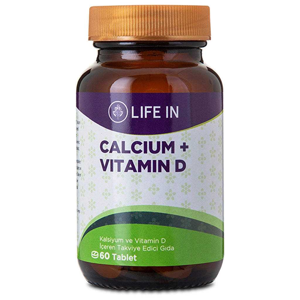 Life In Food Supplement Containing Calcium & Vitamin D 60 Tablets