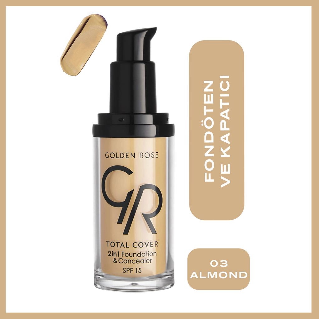 Golden Rose Total Cover 2in1 Foundation & Concealer 03
