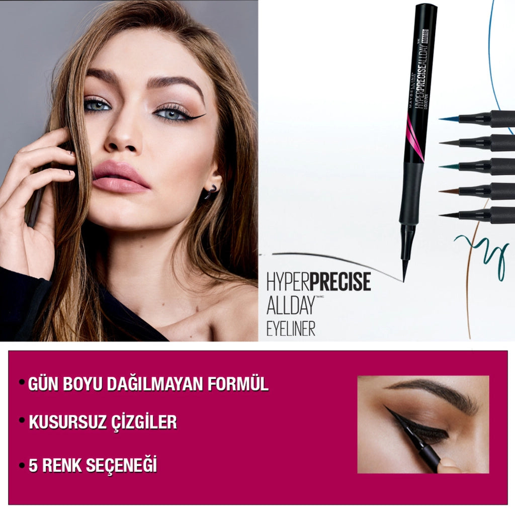 Maybelline New York Hyper Precise All Day Eyeliner 701 Matte Onyx