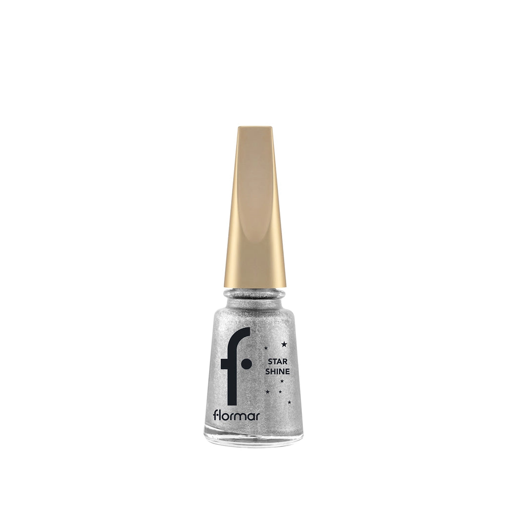 Flormar Star Shine Intensely Pigmented and Metallic Look Nail Polish 001 Mirror On the Wall