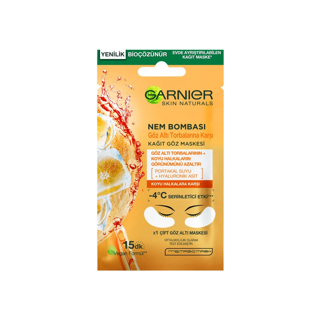 Garnier Moisture Bomb Paper Eye Mask Against Under-Eye Bags