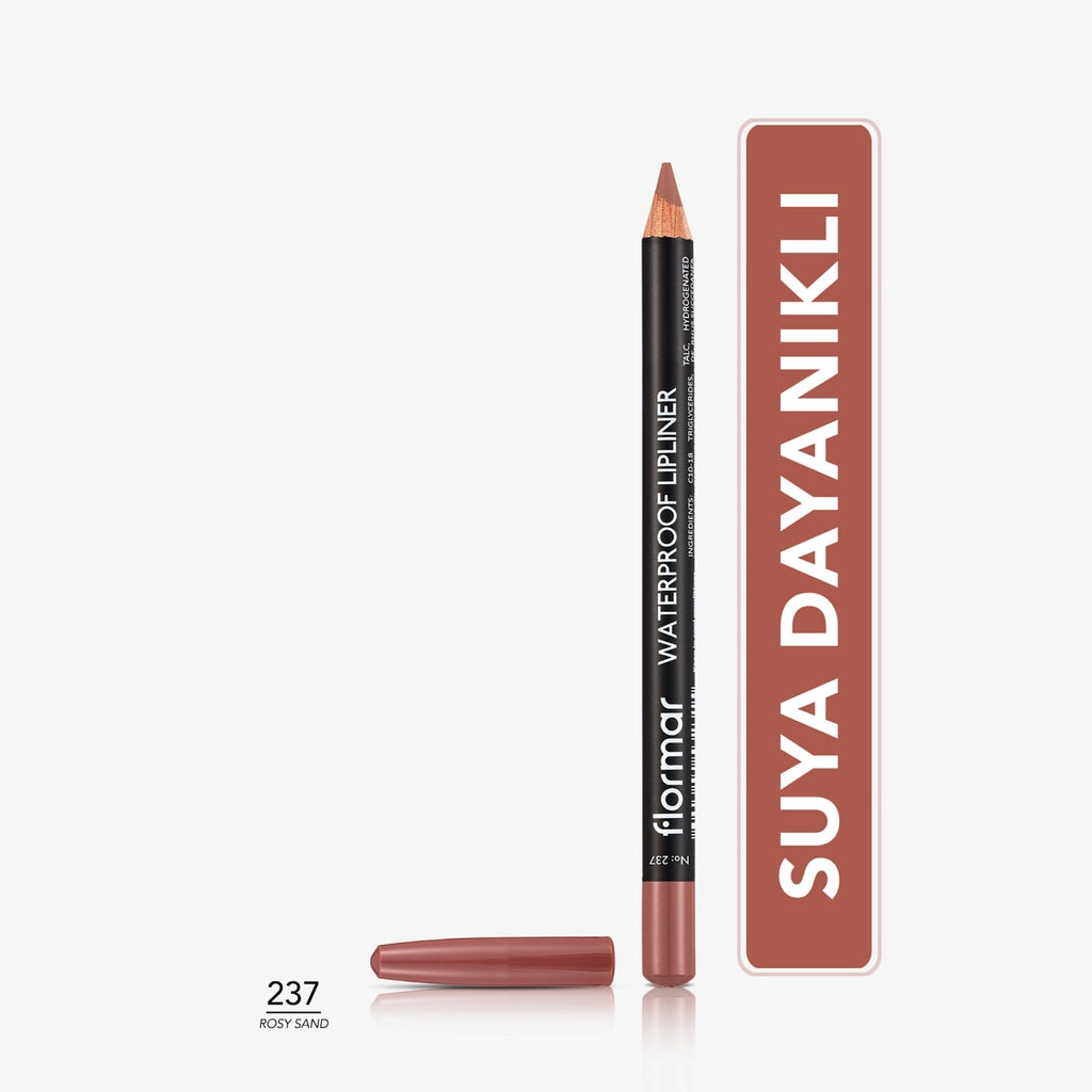 Flormar Waterproof and Intensely Pigmented Matte Lip Pencil 244 Chocolate Fondue