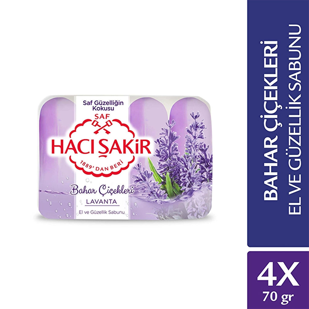 Hacı Şakir Beauty Soap Lavender 70 gr x 4