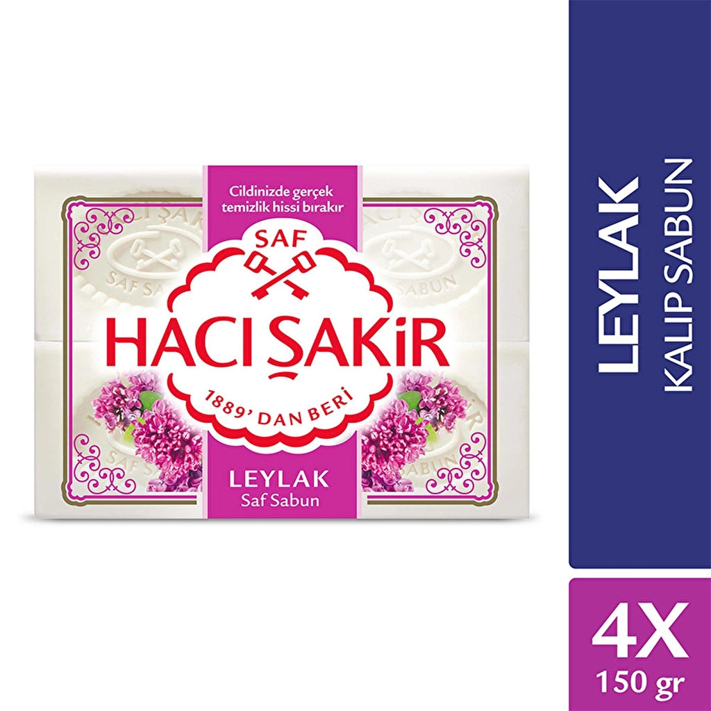 Hacı Şakir Soap Bar Lilac 150 gr x 4