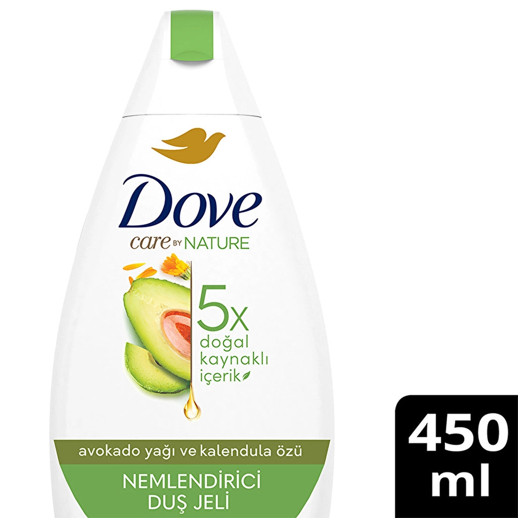 Dove Care By Nature Moisturizing Shower Gel Avocado Oil and Calendula Extract Revitalizing 450 ml