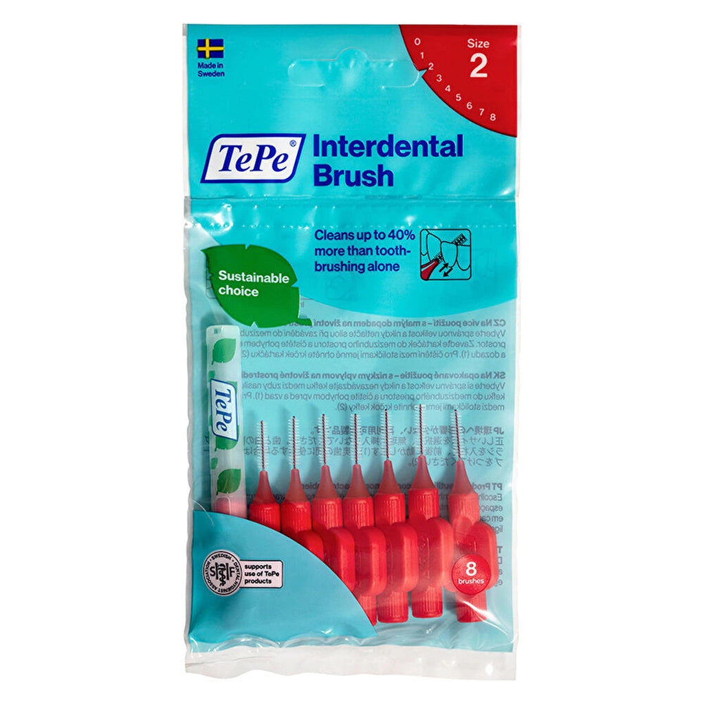 Tepe Interdental Brush 0.5 mm Red 8 Pack