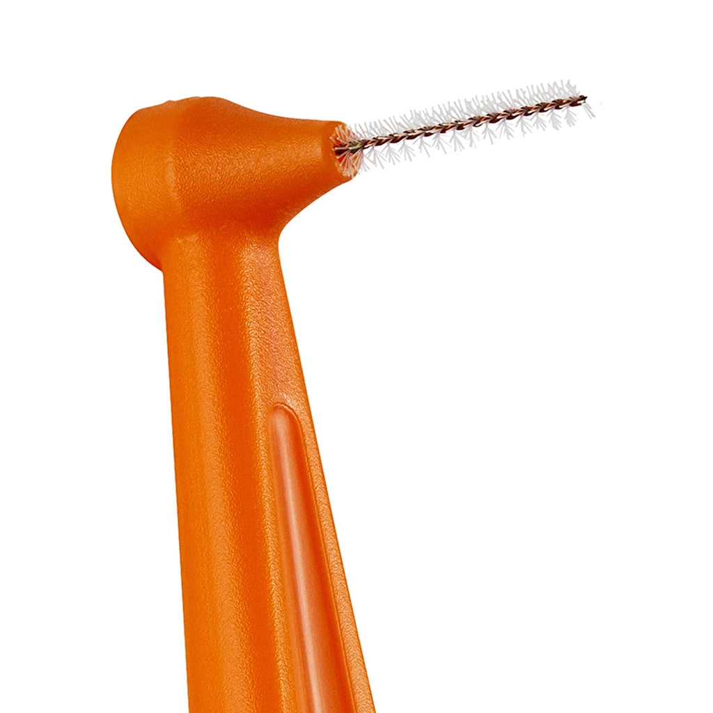 Tepe Angle Handle Interdental Brush 0.45 mm Orange Pack of 6
