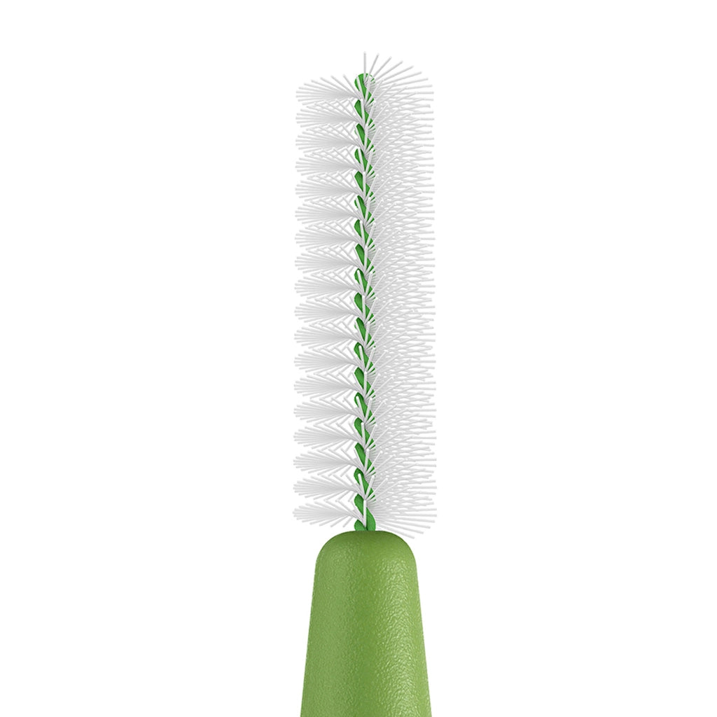 Tepe Blister Interface Brush 0.8 mm Green Pack of 6