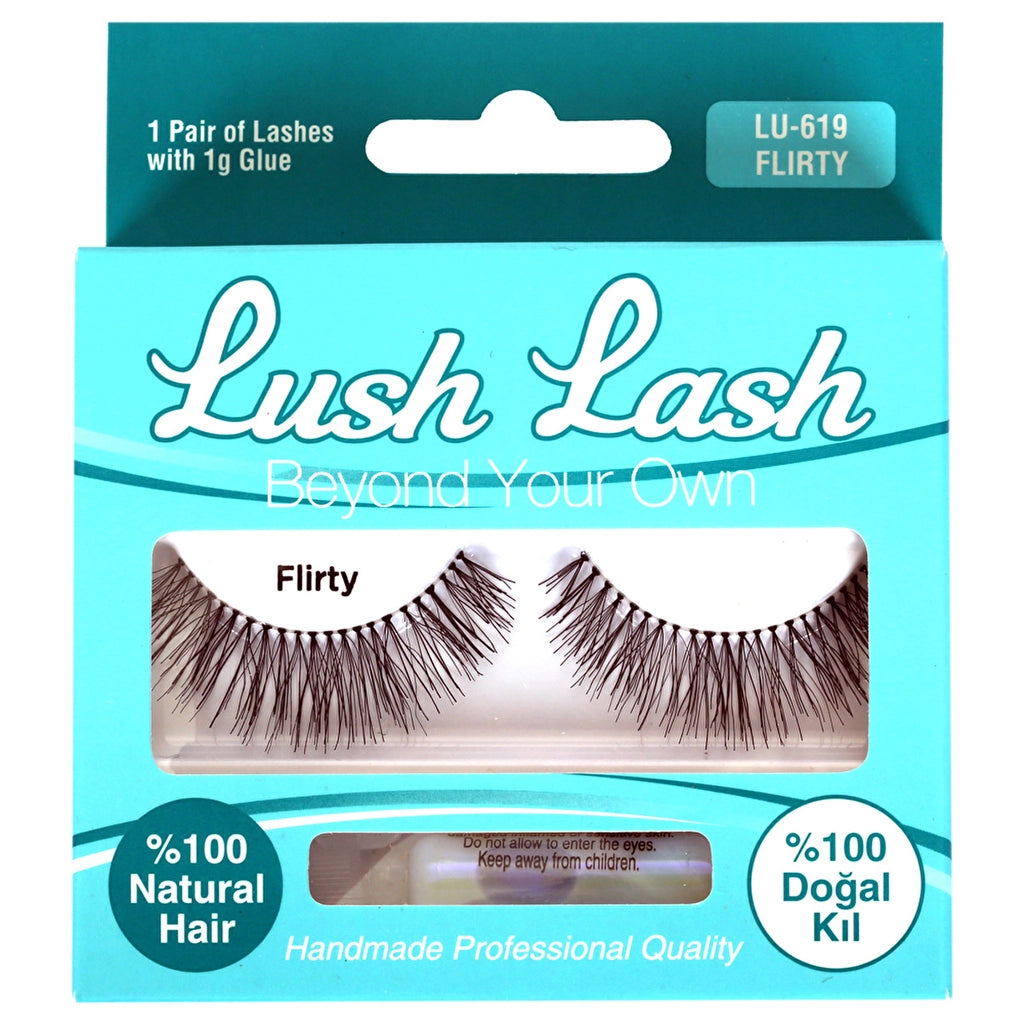 Lush Lash Natural Bristle Flirty False Eyelashes LU-619