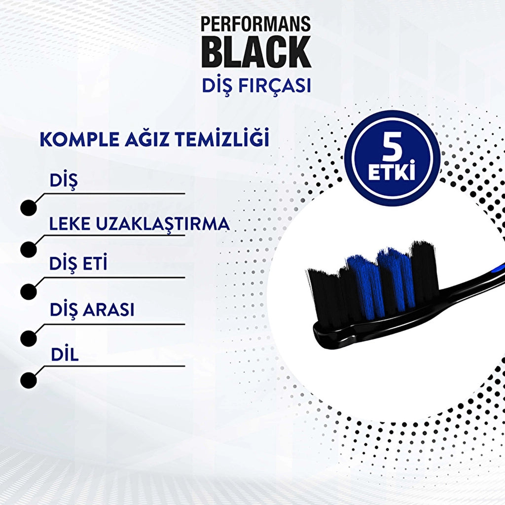 Signal Performance Black Effective Plaque Removal Toothbrush 1+1 (Soft)