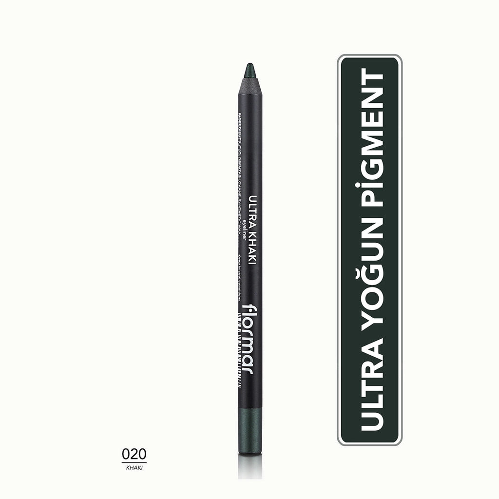 Flormar Ultra Intense Pigmented and Soft Tip Matte Eye Pencil 001 Jet Black