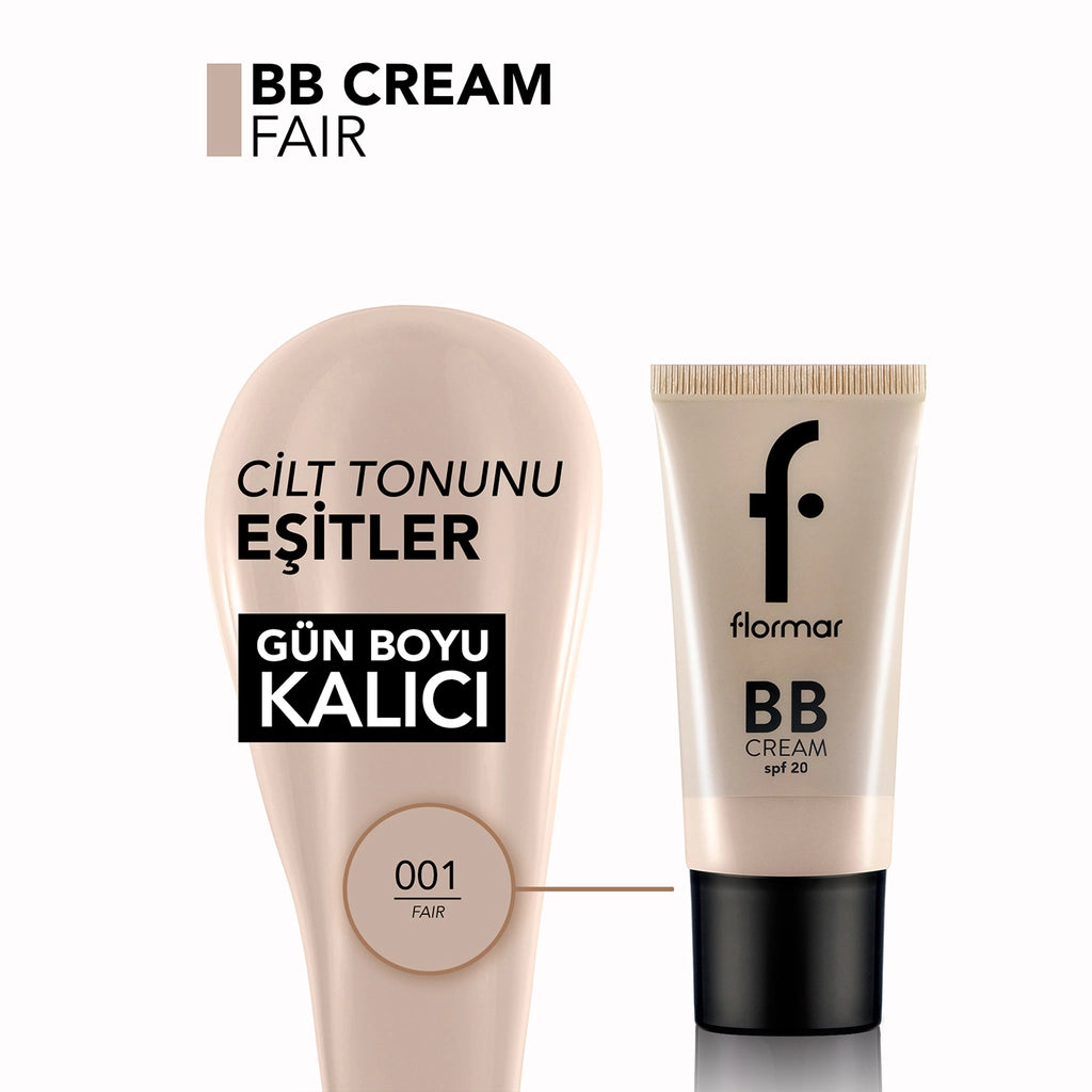Flormar Creamy Textured SPF20 BB Cream 001 Fair: Cool Undertone
