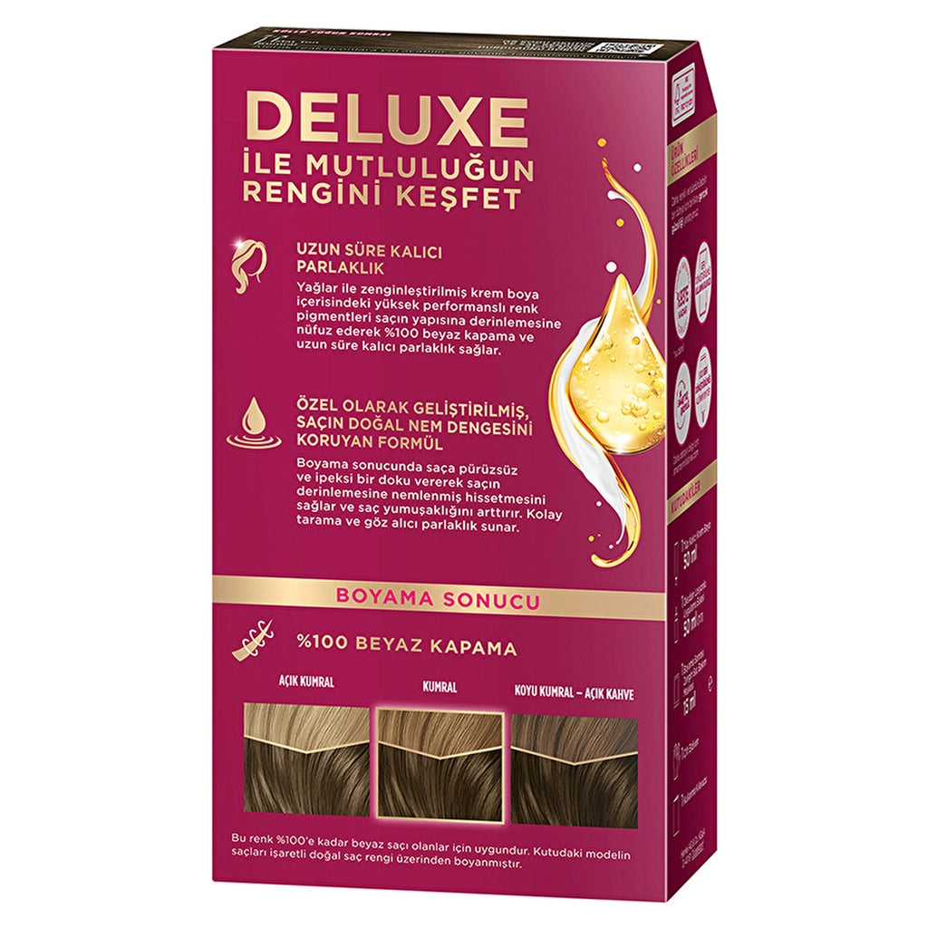 Palette Deluxe Intense Colors Hair Dye 7-3 Ashy Intense Auburn