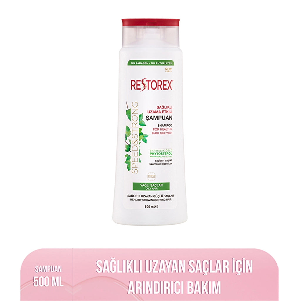 Restorex Hair Care Shampoo for Oily Hair with Healthy Growth Effect 500 ml