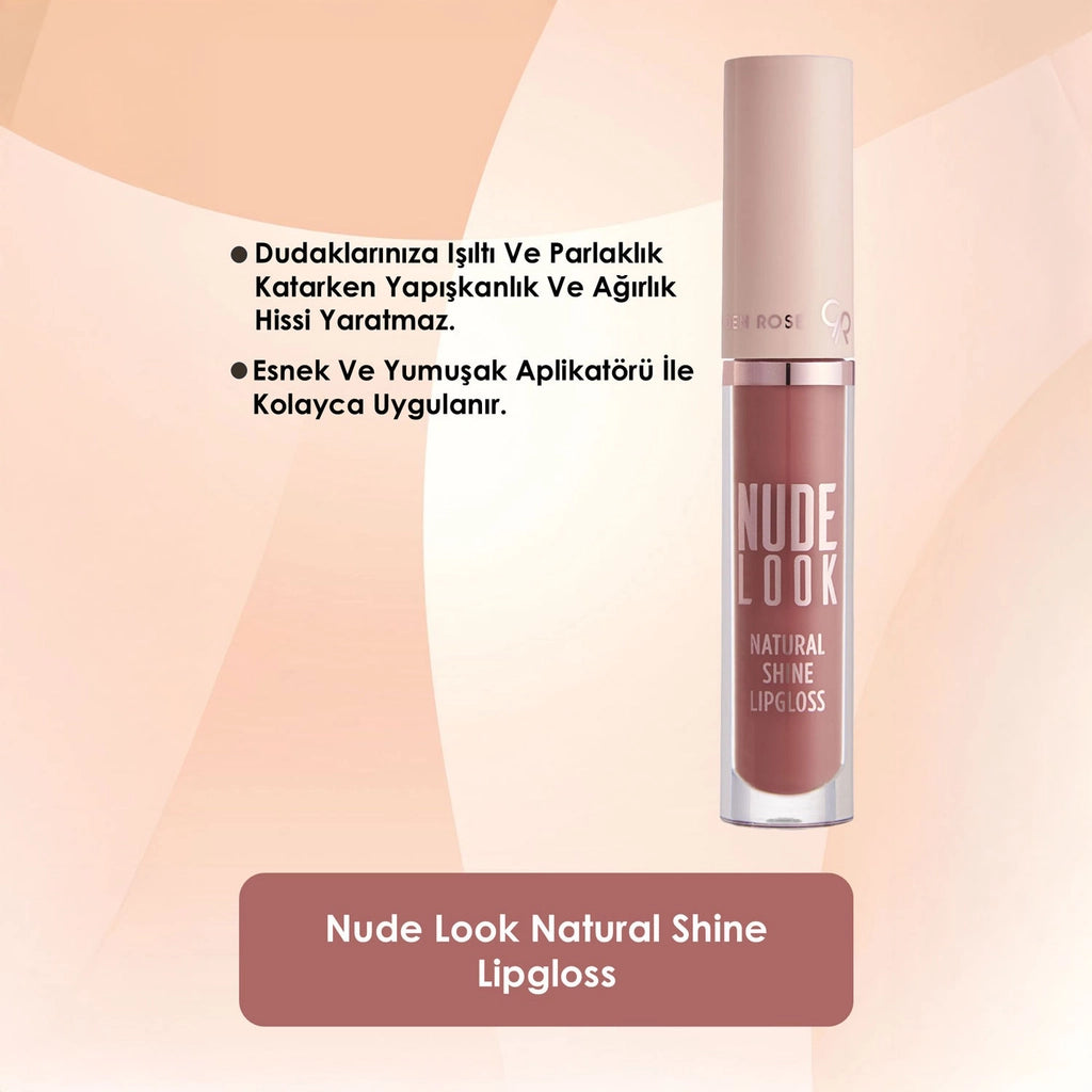 Golden Rose Nude Look Natural Shine Lipgloss No:04